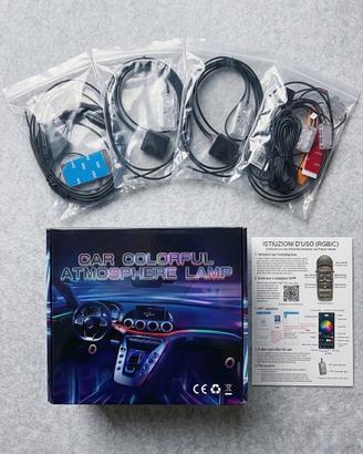 Kit Luci Ambiente Auto RGBIC 18 in 1
