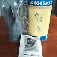 Maschera antigas Svedese Folgsmask no elmetto WW2 