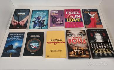 Lotto libri 10 romanzi thriller scrittrici italia