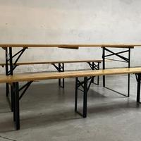 Tavolo + due panche - in legno