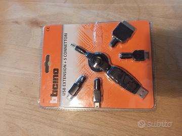 usb prolunga con 5 cinnettori