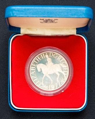Gran Bretagna 25 nuovi Pence 1977 Silver Jubilee