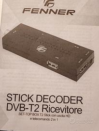Fenner GX3 Decoder Stick DVB-T2  scatola originale