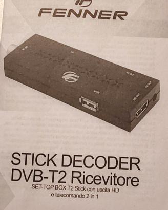 Fenner GX3 Decoder Stick DVB-T2  scatola originale