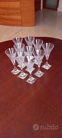 10 bicchieri da liquore in cristallo