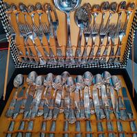 servizio posate argento .800