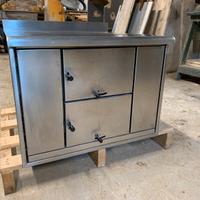 Stufa cucina economica a legna INOX