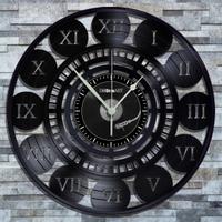 Orologio da Parete su Disco in Vinile da 33 Giri