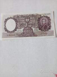 Banconota Argentina 1000 Pesos 1966-1969