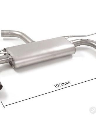 VW Golf 7.5 1.5TSI Posteriore inox sdoppiato 2 o 4
