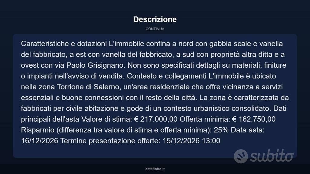 Appartamento – Salerno, Torrione - Altro