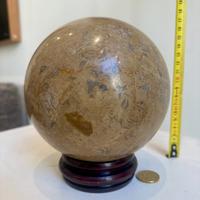 Sfera in pietra fossilifera