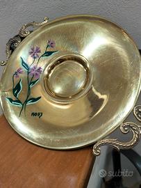 Centrotavola Vintage in Ottone Firmato "MODY" - De