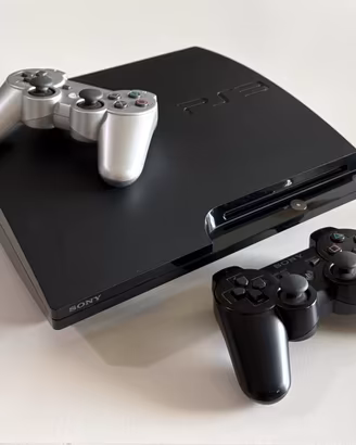 PlayStation 3 Slim 250GB + Scatola + 2 DualShock 3