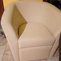 Poltrona divano 2 posti panna beige tortora grigio