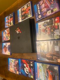 Ps4 slim 500gb + 1controller+ 10 giochi recenti