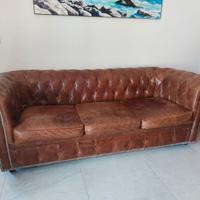 Divano letto 3 posti Chesterfield