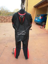 tuta moto 50 spyke perfetta pelle intera