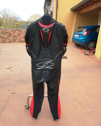 tuta moto 50 spyke perfetta pelle intera