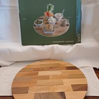 Piatto rotante in legno