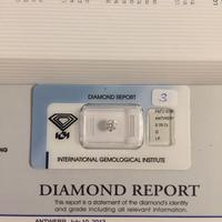 DIAMANTE NATURALE CERTIFICATO IGI 0.70 ct