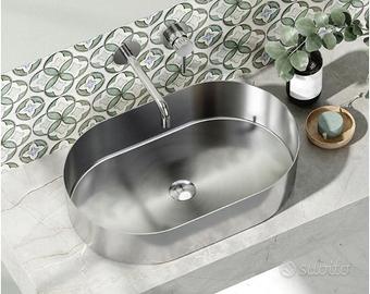 Lavabo da appoggio Jupiter Brushed Steel Art. BB68