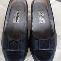 Decollete "melluso" in pelle blu nr. 39 1/2