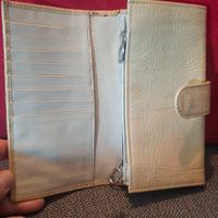 portafoglio donna ,vernice beige