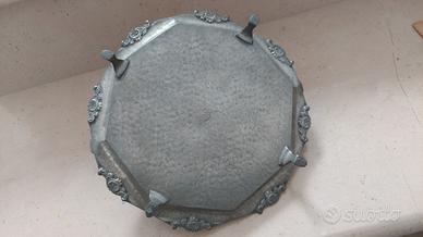 Centrotavola Ottagonale in peltro English Sheffiel