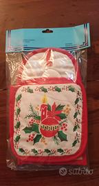 Guanto da forno e 2 presine.