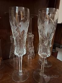 Bicchieri calici in cristallo vintage