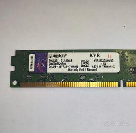 RAM Kingston 4GB DDR3 1333MHz Desktop PC Perfettam