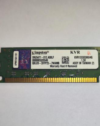 RAM Kingston 4GB DDR3 1333MHz Desktop PC Perfettam