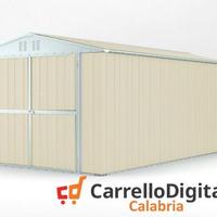 Box garage auto in Acciaio 327x611cm 19mq avorio