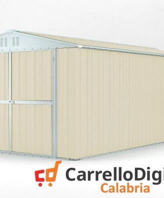 Box garage auto in Acciaio 327x611cm 19mq avorio