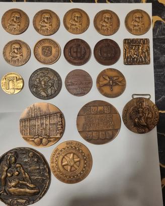 Lotto Medaglie Commemorative Bronzo - Leonardo da 