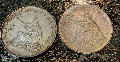 N 2 Monete ITALIA 500 lire centesimo anniversario