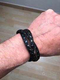 Bracciale pelle intrecciata HTC