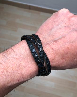 Bracciale pelle intrecciata HTC