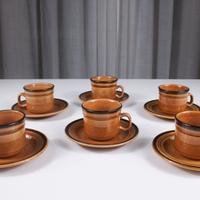 Servizio tè 6 tazze Richard Ginori Alberta Campi