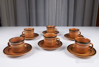 Servizio tè 6 tazze Richard Ginori Alberta Campi