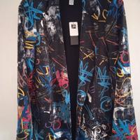 giacca donna joseph ribhoff colore nero e fantasia