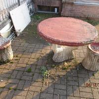 Tavolo e sedie da giardino anni 50