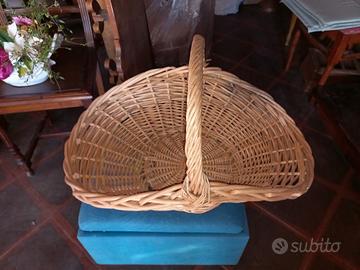 Grande Cesto Tote Vimini Vintage