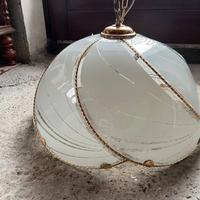 Lampadario da camera con bajour in corredo