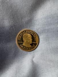 Medaglia Oro Mussolini