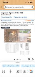 Cancelletto bianco 310 cm