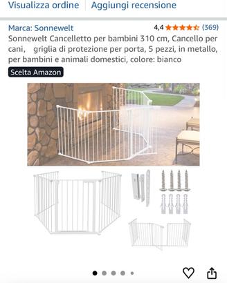 Cancelletto bianco 310 cm