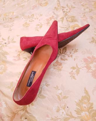 Décolleté marina rinaldi pelle rosso 39