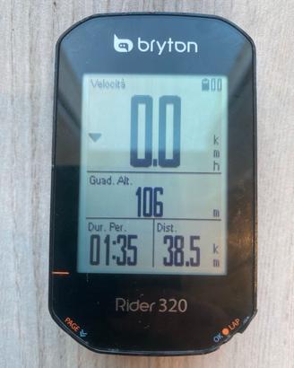 Bryton Rider 320E, Ciclo computer con GPS.
